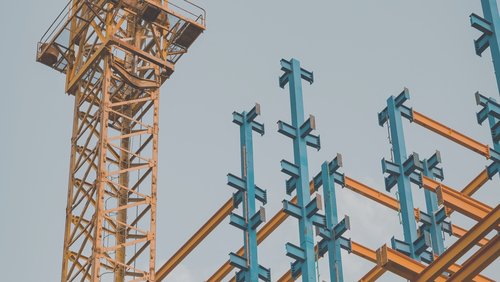 yellow and blue crane tower_edited